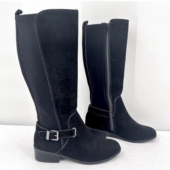 Sporto black tall boots. 12 w   Never worn. - Picture 1 of 5